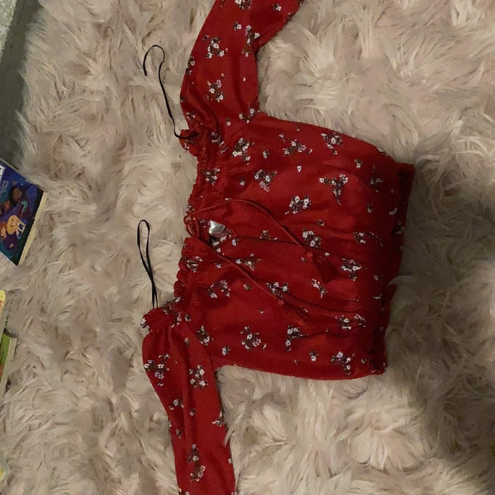 A red blouse